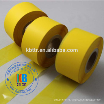 желтая лента принтера смолы мытья ленты углерода для печатать тканей сатинировки